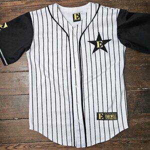 Elton John Farewell Yellow Brick Road Baseball Jersey M 2020 Black White Stripes